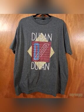 Duran Duran Gray T With Logo, XL
